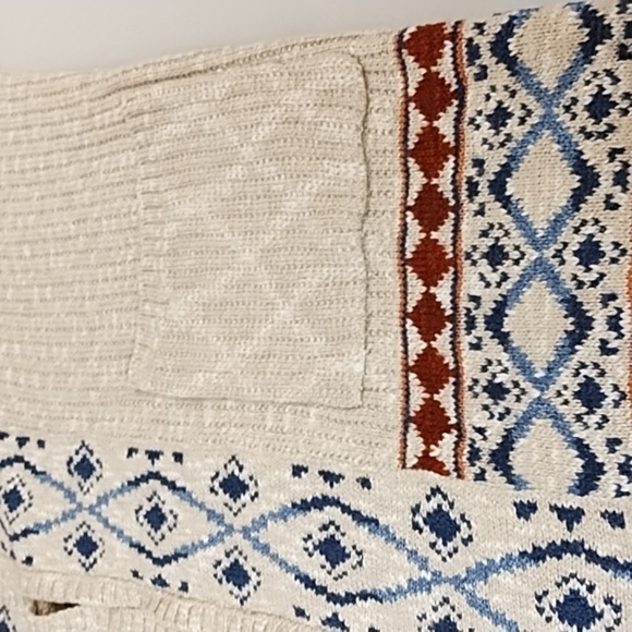 Natural Reflections Cotton Blend Soft Cardigan Open Front Med Runs Large - Picture 7 of 8